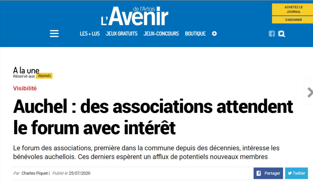 Avenir de l'Artois